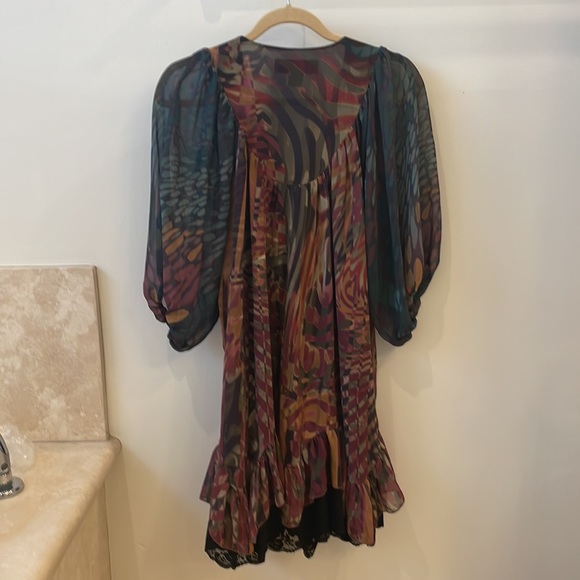 Beaded Bohemian Babydoll Dress - Picture 2 of 5